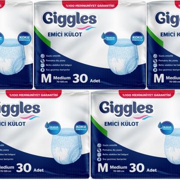 Giggles Hasta Bezi Yetişkin Medium 30x5 Adet Emici Külot