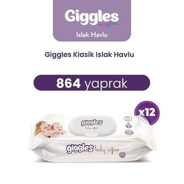 Giggles Klasik 864 Adet Islak Havlu