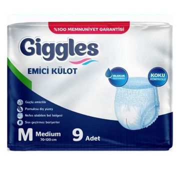 Giggles Külotlu Medium 9'lu Hasta Bezi