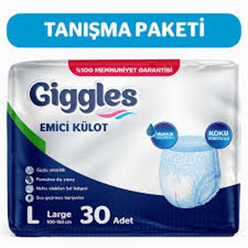 Giggles Külotlu Yetişkin Large 30 Adet Hasta Bezi