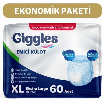 Giggles Külotlu Yetişkin XLarge 60 Adet Hasta Bezi
