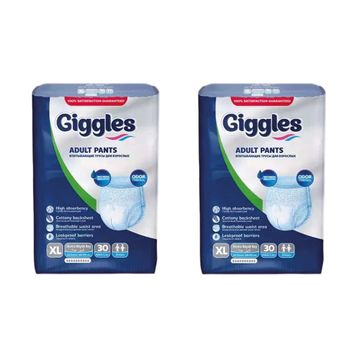 Giggles Külotlu Yetişkin XLarge 60 Adet Hasta Bezi