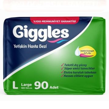 Giggles Large 3x30 90 Adet Yetişkin Hasta Bezi