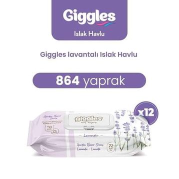 Giggles Lavanta 864 Adet Islak Havlu