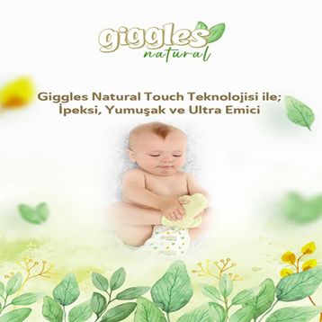 Giggles Natural No:5 Junior 42 Adet Bebek Bezi
