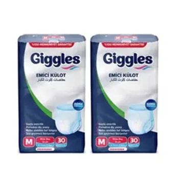 Giggles Orta Boy 60 Adet Emici Külot Hasta Bezi