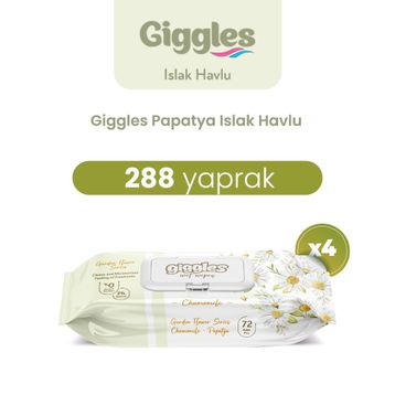 Giggles Papatya 288 Adet Islak Havlu