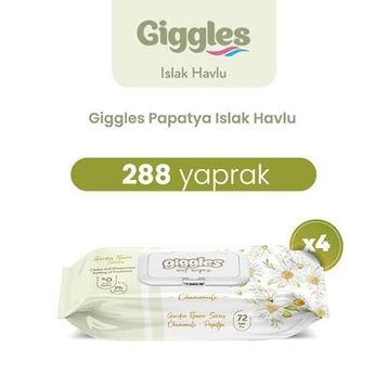 Giggles Papatya 288 Adet Islak Havlu