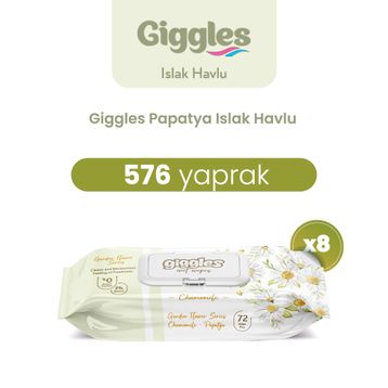 Giggles Papatya 576 Adet Islak Havlu