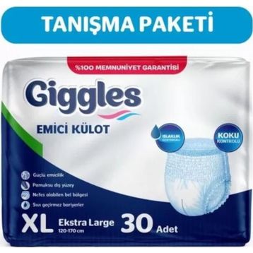 Giggles XL 30'lu Emici Külot Yetişkin Hasta Bezi