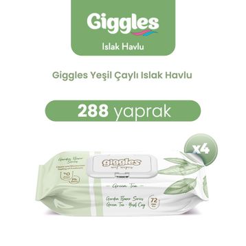 Giggles Yeşil Çay 288 Adet Islak Havlu