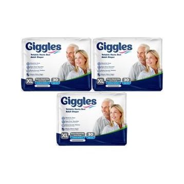 Giggles Yetişkin Bel Bantlı Tekstil Yüzey XL 3x30 Adet Hasta Bezi