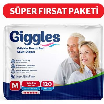Giggles Yetişkin Medium 4x30 Adet Hasta Bezi