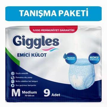 Giggles Yetişkin Medium 9 Adet Emici Külot