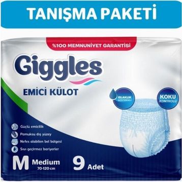 Giggles Yetişkin Medium 9 Adet Emici Külot