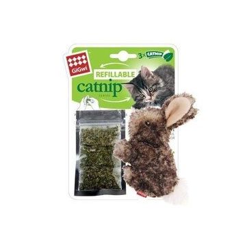 Gigwi 10 cm Catnip Hazneli Tavşan Kedi Oyuncağı