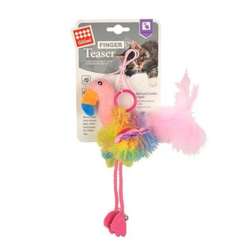 Gigwi 20 cm Flamingo Parmak Oltası Kedi Oyuncağı