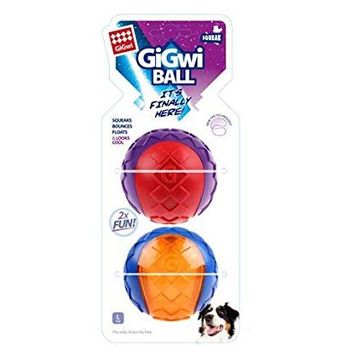 Gigwi 6411 Ball Sesli Sert Top Large 2'li Köpek Oyuncağı