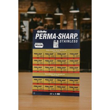 Gillette 100'lü 20x5 Permasharp Stainless Yaprak Tam Jilet