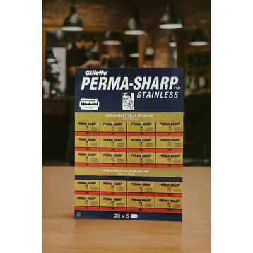Gillette 100'lü 20x5 Permasharp Stainless Yaprak Tam Jilet