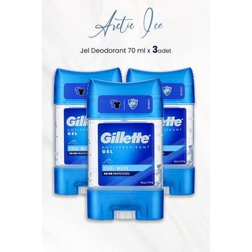 Gillette Antiperspirant Cool Wave Gel 70ml 3 Adet Deodorant