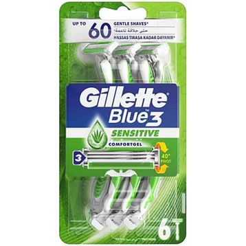 Gillette Blue3 Sensitive Tıraş Bıçağı 6'lı