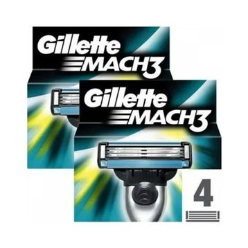 Gillette Mach 3 2 Adet 4'lü Yedek Tıraş Bıçağı