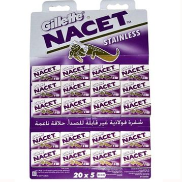 Gillette Nacet Çift Kenarlı Double Edge Jilet 5x20'li Kar Tıraş Bıçağı
