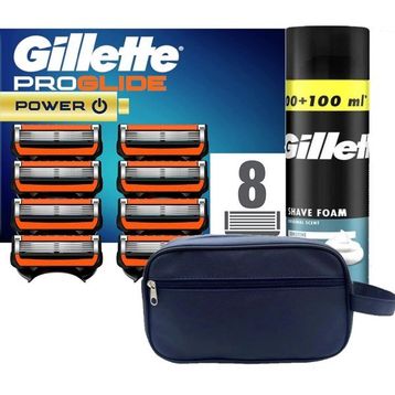Gillette Proglide Power 8'li Yedek Tıraş Bıçağı + 300 ml Köpük