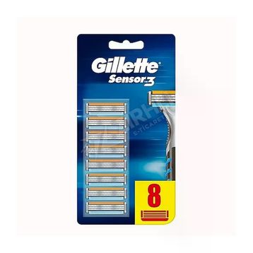 Gillette Sensor3+ Comfort 4 Adet 8'li Yedek Bıçak Başlığı