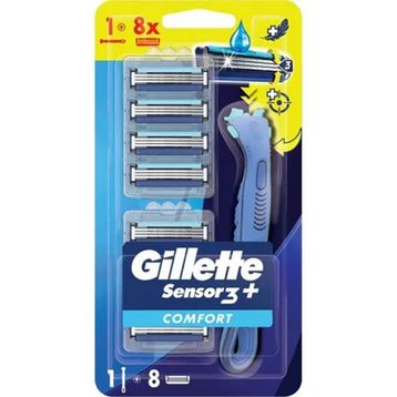 Gillette Sensor3+ Comfort 8'li Yedek Bıçak Başlığı