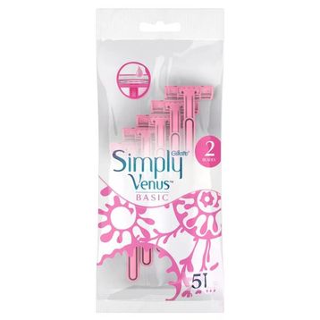 Gillette Venüs Simply 2 Basic 5'li Poşet 2 Paket Tıraş Bıçağı