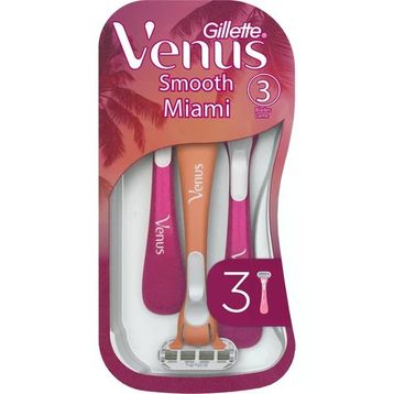 Gillette Venus Smooth Miami Kadın Kullan At 3'lü Tıraş Bıçakları