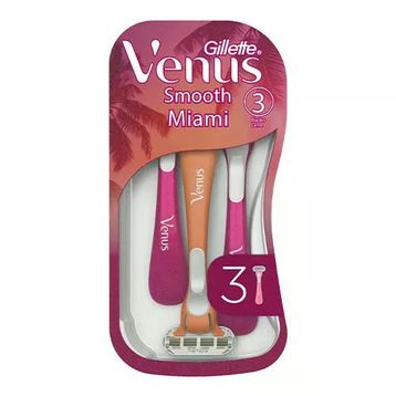 Gillette Venus Smooth Miami Kadın Kullan At 3'lü Tıraş Bıçakları