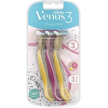 Gillette Venus3 Dragonfruit 3'lü Kullan At Tıraş Bıçağı