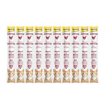 GimCat 10x5 gr Kümes Hayvanlı Tahılsız Kedi Ödül Çubukları