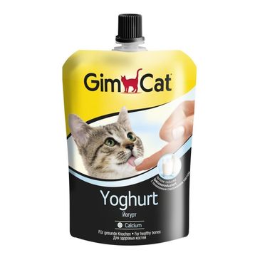 GimCat 150 gr Atıştırmalık Kalsiyum Katkılı Yoğurt Sıvı Kedi Ödülü