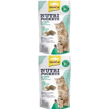 GimCat 2X60 gr Nutripockets Kedi Otlu Multivitamin Kedi Ödül Maması