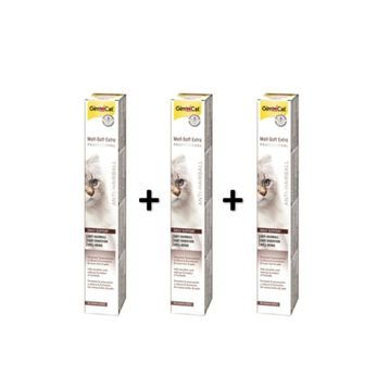 GimCat 3x20 gr Malt-Soft Extra Tüy Yumağı Önleyici Kedi Macunu