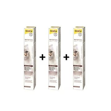 GimCat 3x20 gr Malt-Soft Extra Tüy Yumağı Önleyici Kedi Macunu