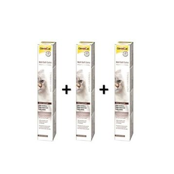GimCat 3x20 gr Malt-Soft Extra Tüy Yumağı Önleyici Kedi Macunu