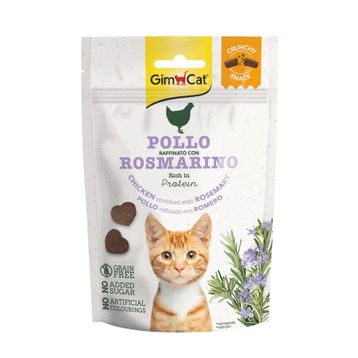 GimCat 50 Gr Crunchy Chicken Rosmery Tahılsız Kedi Ödülü