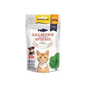 GimCat Crunchy 50 GR Somonlu ve Ispanaklı Kedi Ödül Maması