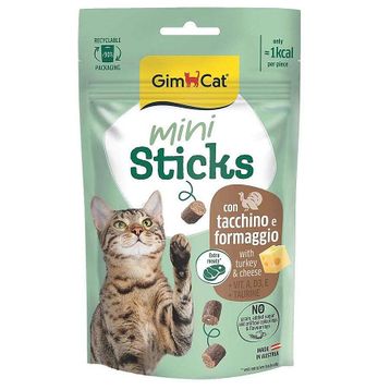 GimCat Mini Sticks Hindi ve Peynirli 50 gr Ödül Çubukları