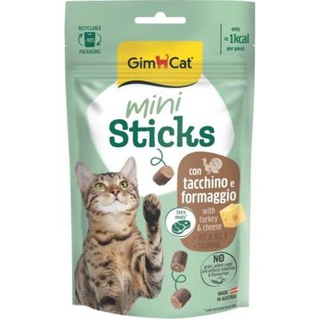 GimCat Mini Sticks Hindili Peynirli 50 GR Ödül Çubukları