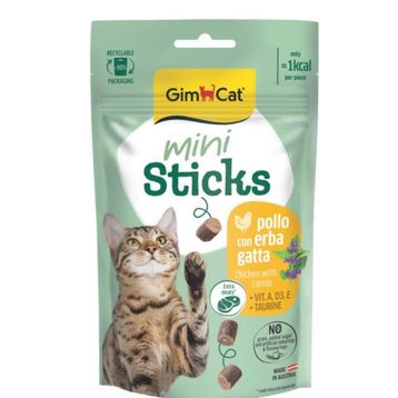 GimCat Mini Sticks Otlu Tavuklu 50 gr Kedi Ödül Çubukları