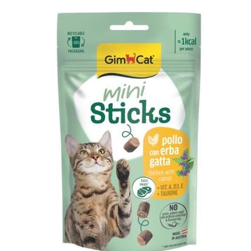 GimCat Mini Sticks Otlu Tavuklu 50 gr Kedi Ödül Çubukları