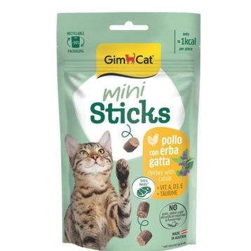 GimCat Mini Sticks Otlu Tavuklu 50 gr Kedi Ödül Çubukları