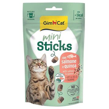 Gimcat Mini Sticks Somon ve Kinoalı 50 gr Ödül Çubukları