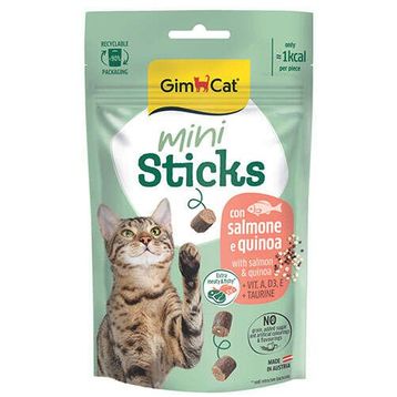 Gimcat Mini Sticks Somon ve Kinoalı 50 gr Ödül Çubukları